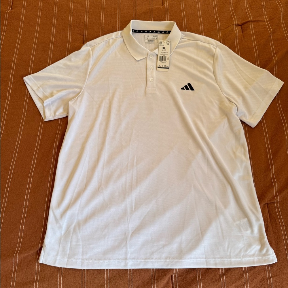 Adidas Men's Classic TR-ES White Polo- NWT